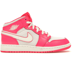 Giày Nike Jordan 1 Mid GS 'Hyper Pink White' 555112-611
