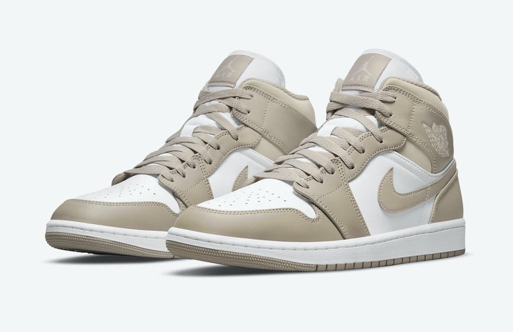 Giày Nike Air Jordan 1 Mid 'Linen' 554724-082 - Ảnh 6