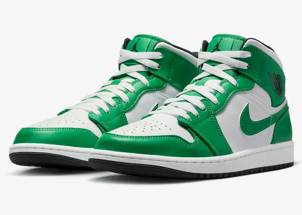 Giày Nike Air Jordan 1 Mid 'Lucky Green' DQ8426-301 - Ảnh 6