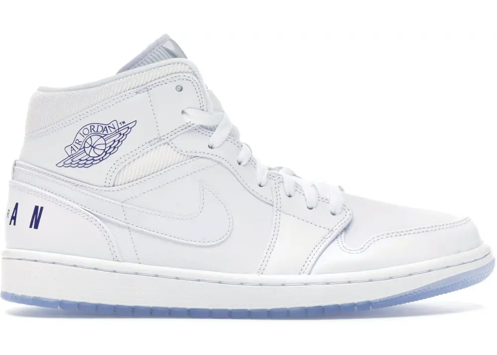 Giày Nike Air Jordan 1 Retro Mid 'White Concord' BQ6578-100