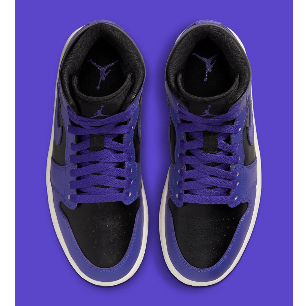 Giày Nike Air Jordan 1 Mid 'Purple Black' BQ6472-051 - Ảnh 3