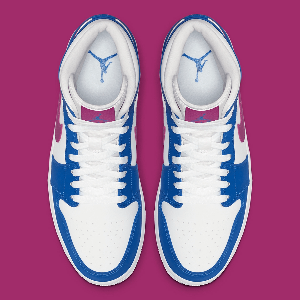 Giày Nike Air Jordan 1 Mid 'Royal Violet' 554724-451 - Ảnh 4