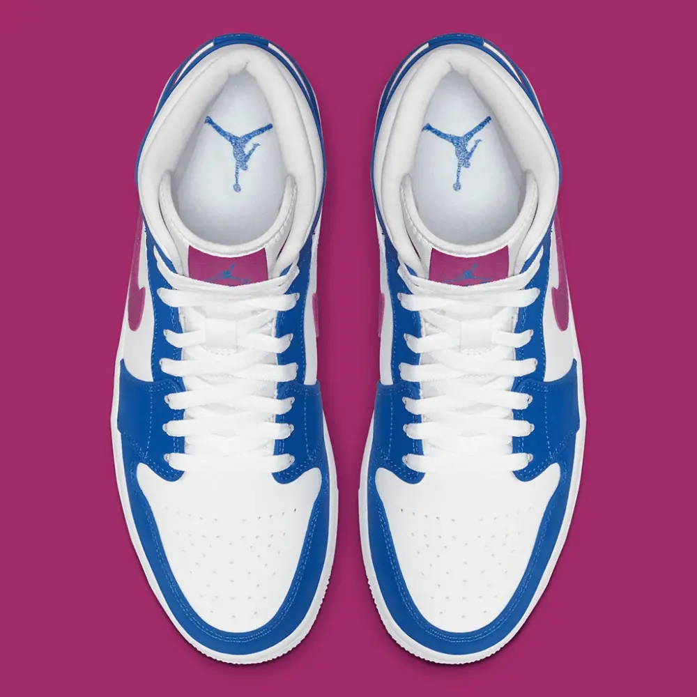 Giày Nike Air Jordan 1 Mid 'Royal Violet' 554724-451 - Ảnh 4