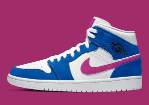 Alternative view of Giày Nike Air Jordan 1 Mid 'Royal Violet' 554724-451