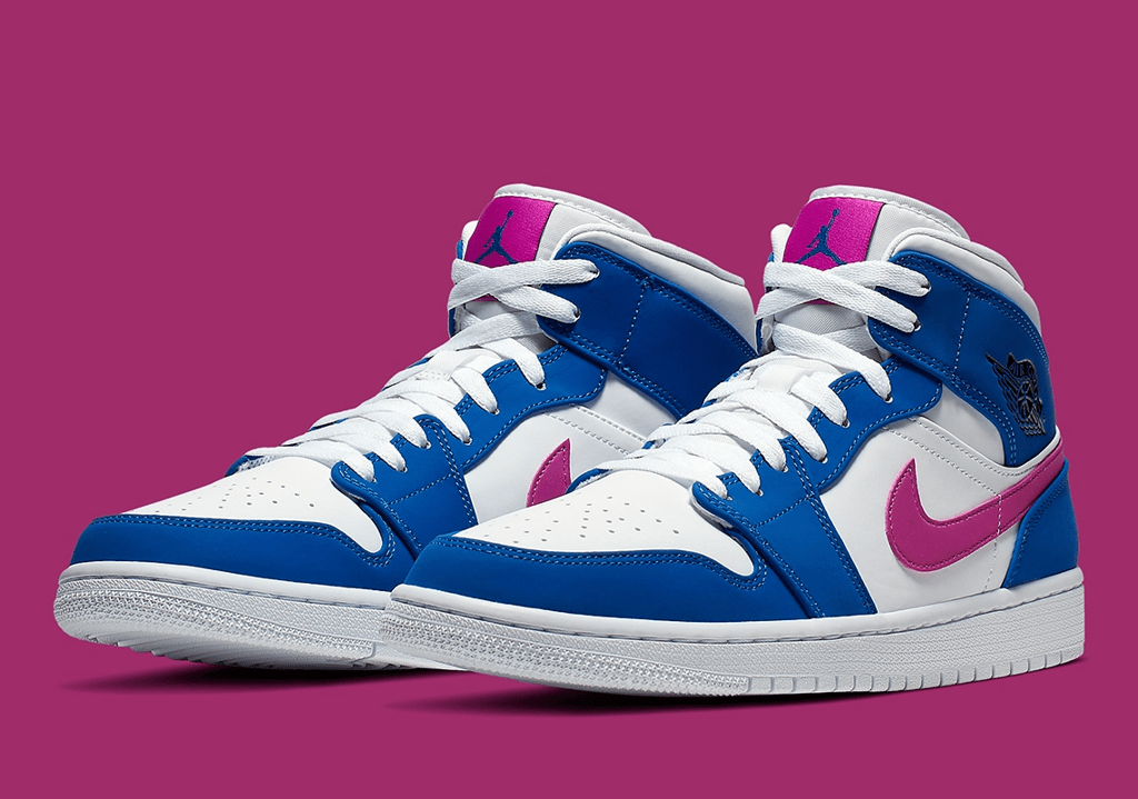 Giày Nike Air Jordan 1 Mid 'Royal Violet' 554724-451 - Ảnh 3