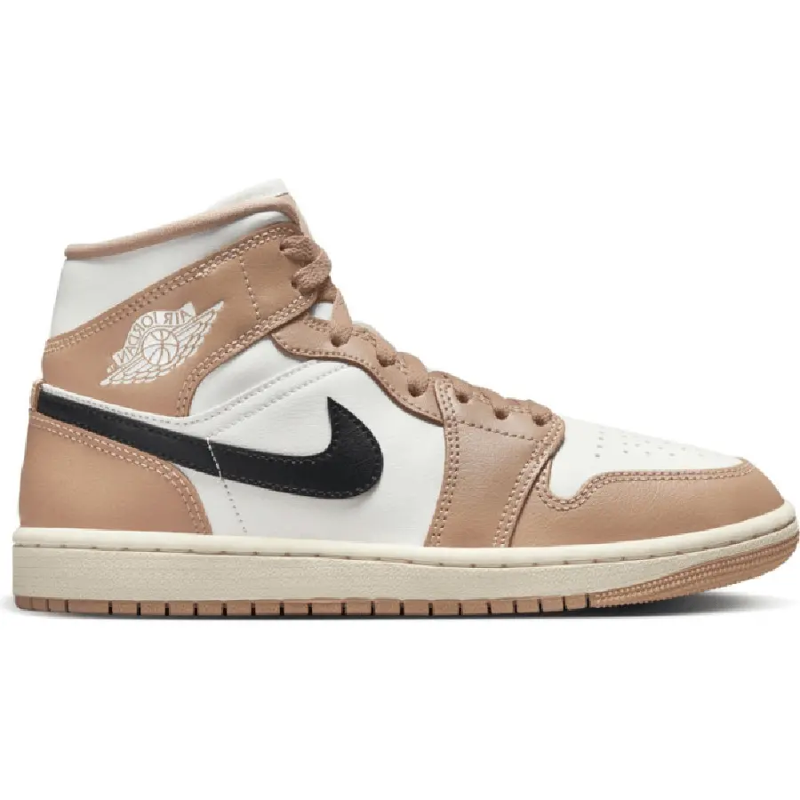 Giày Nike Air Jordan 1 Mid 'Tan Black' BQ6472-103