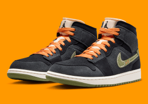 Alternative view of Giày Nike Air Jordan 1 Mid SE 'Light Olive' FD6817-003