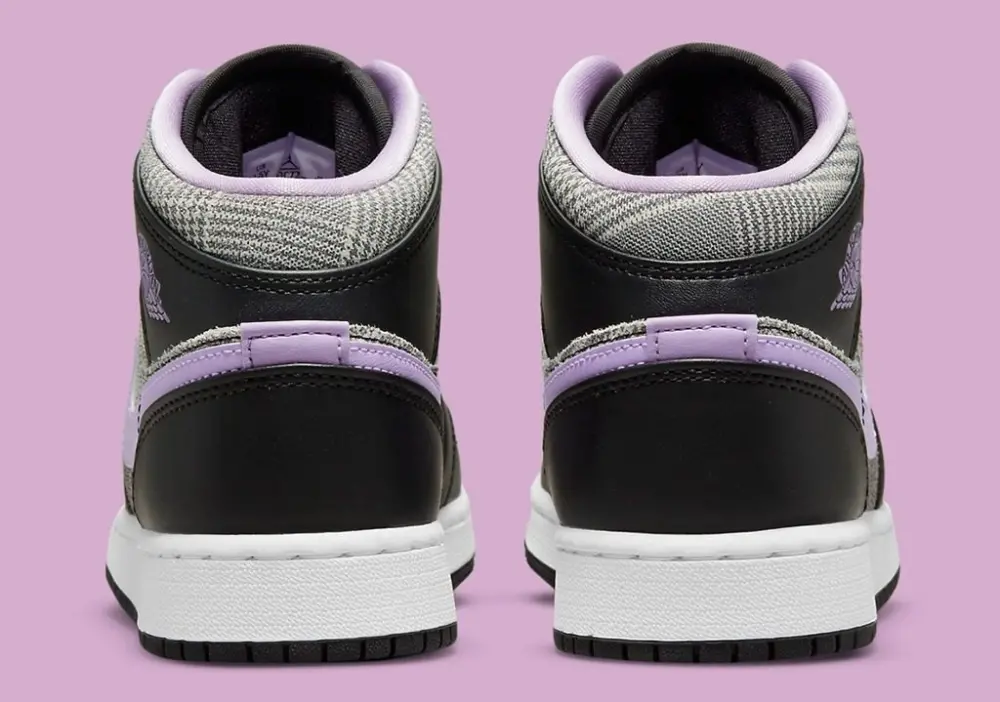 Giày Nike Air Jordan 1 Mid SE GS 'Houndstooth' DC7226-015 - Ảnh 4