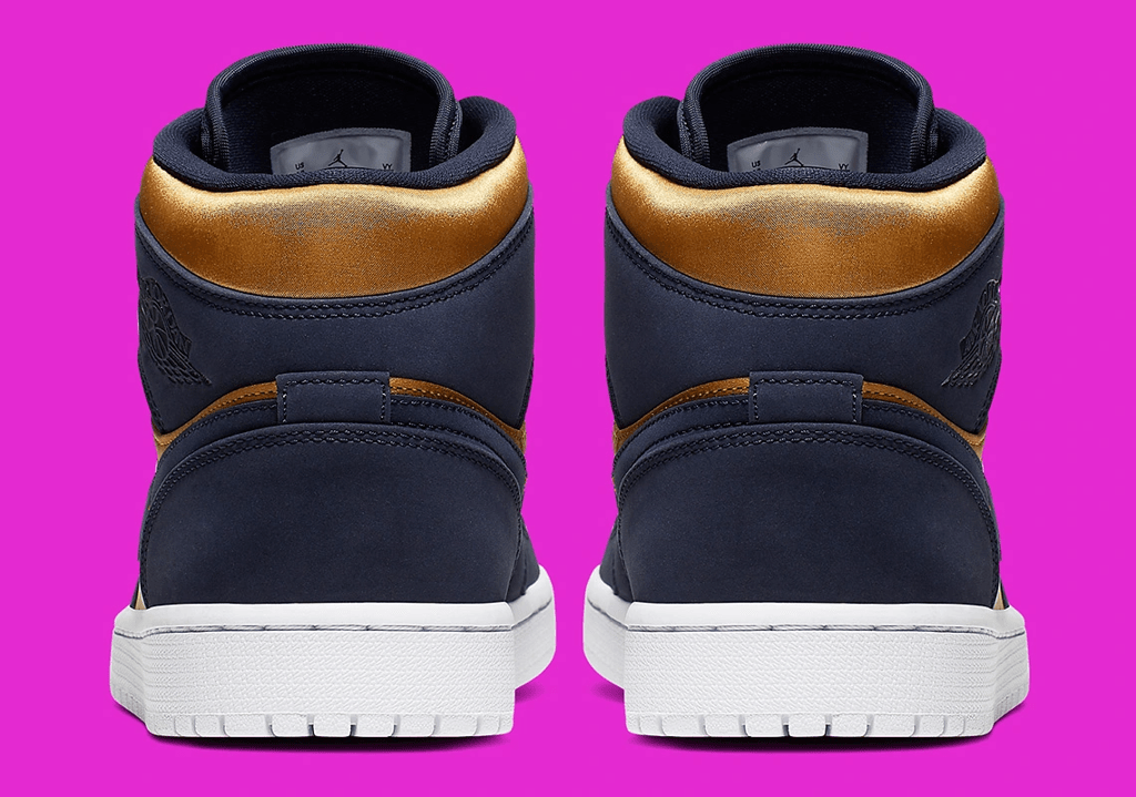 Giày Nike Air Jordan 1 Mid SE Premium 'Stain Gold' 852542-401 - Ảnh 2