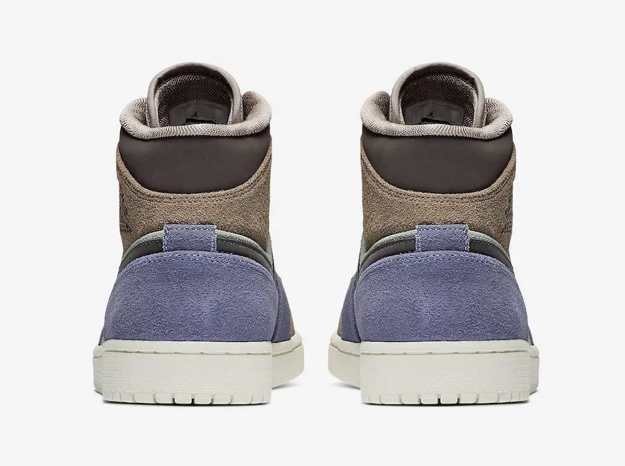 Giày Nike Air Jordan 1 Mid 'Suede Patch' 852542-203 - Ảnh 6
