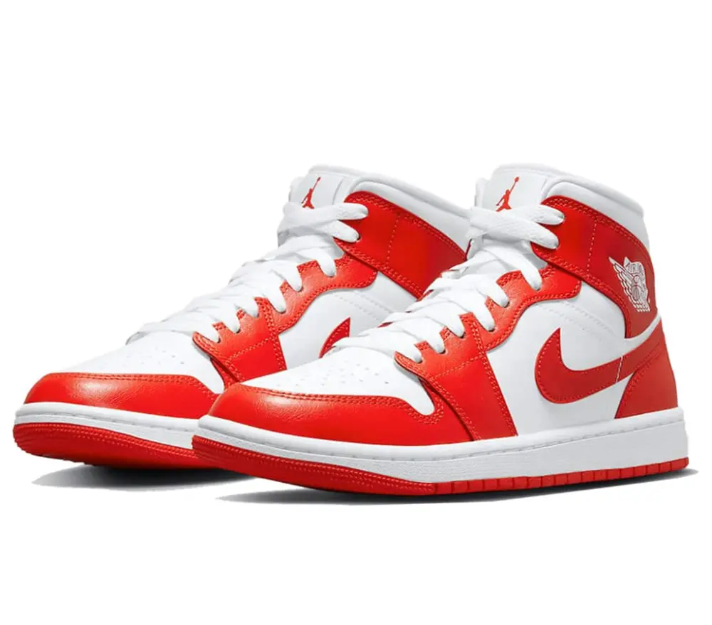 Giày Nike Air Jordan 1 Mid Wmns 'Habanero Red' BQ6472-116 - Ảnh 5