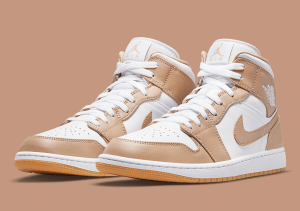 Alternative view of Giày Nike Air Jordan 1 Mid 'Tan Gum' 554724-271