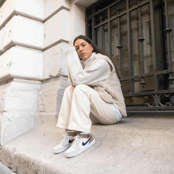 Giày Nike Air Jordan 1 Mid 'Tan Suede' DO6726-100 - Ảnh 4