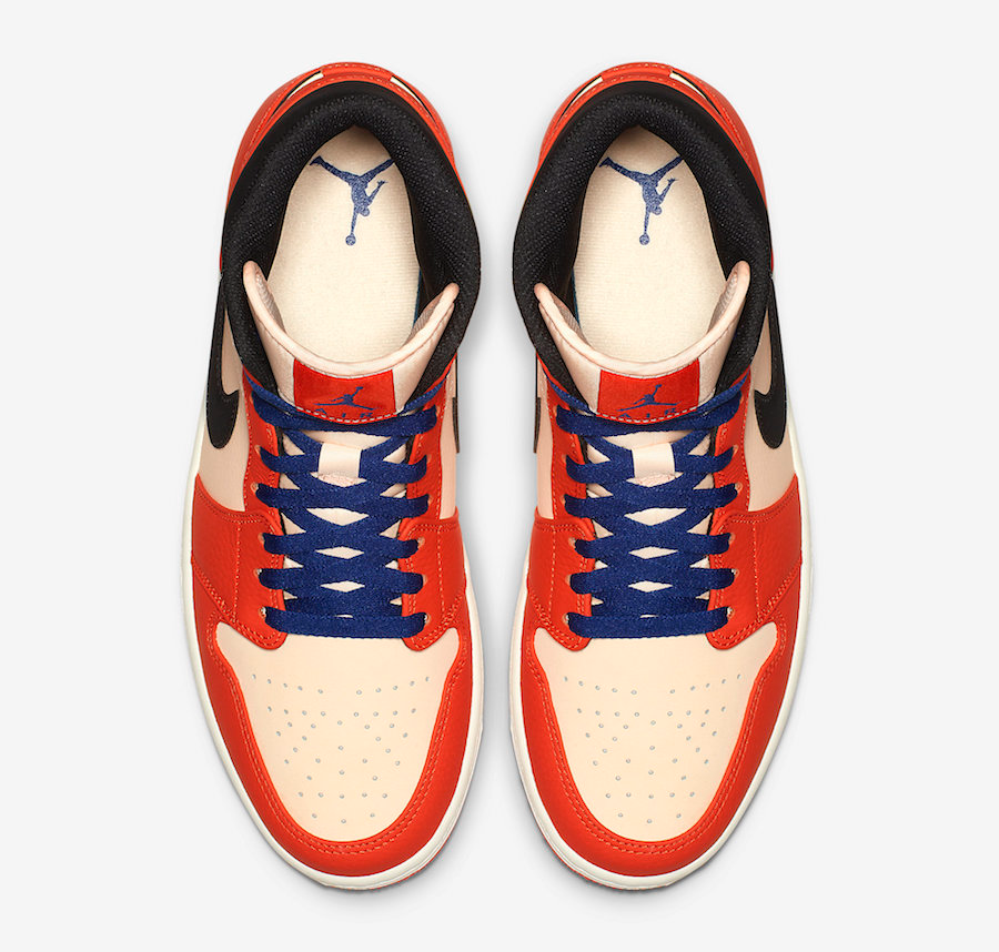 Giày Nike Air Jordan 1 Retro Mid SE 'Team Orange' 852542-800 - Ảnh 3