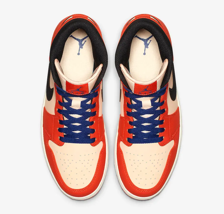 Giày Nike Air Jordan 1 Retro Mid SE 'Team Orange' 852542-800 - Ảnh 3