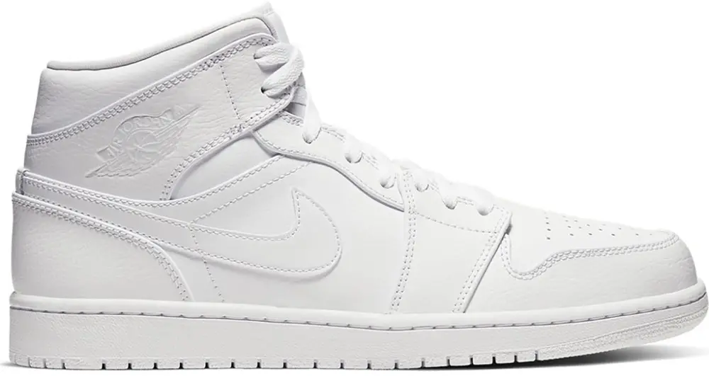 Giày Nike Air Jordan 1 Mid 'Triple White' (2020) 554725-126