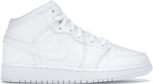 Giày Nike Air Jordan 1 Mid 'Triple White' 554725-130