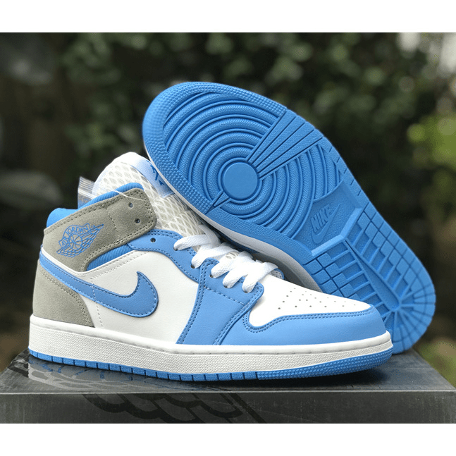 Giày Nike Jordan 1 Mid 'University Blue Grey' DX9276-100 - Ảnh 3