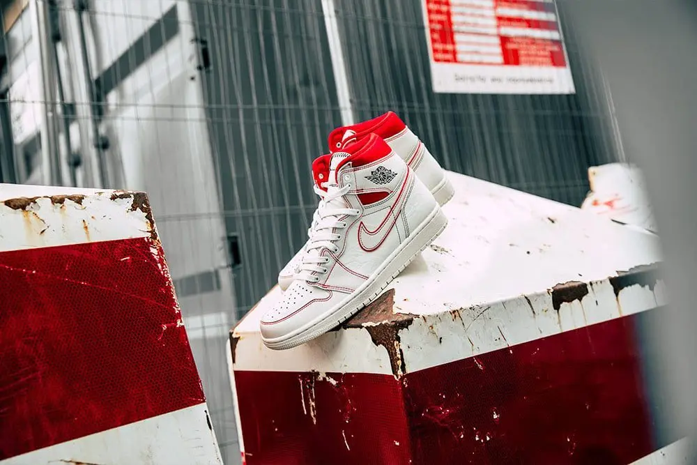 Giày Nike Air Jordan 1 Retro High 'Phantom Gym Red' 555088-160 - Ảnh 4