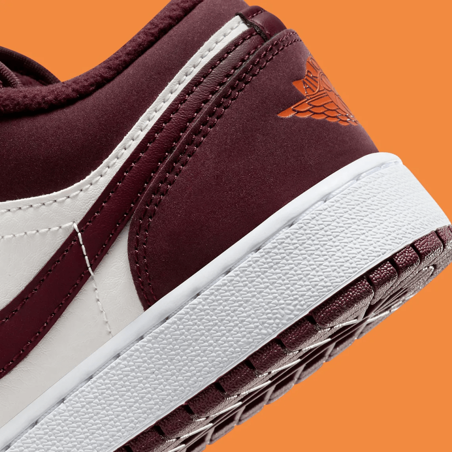 Giày Nike Air Jordan 1 Low GS 'Night Maroon' 553560-068 - Ảnh 5