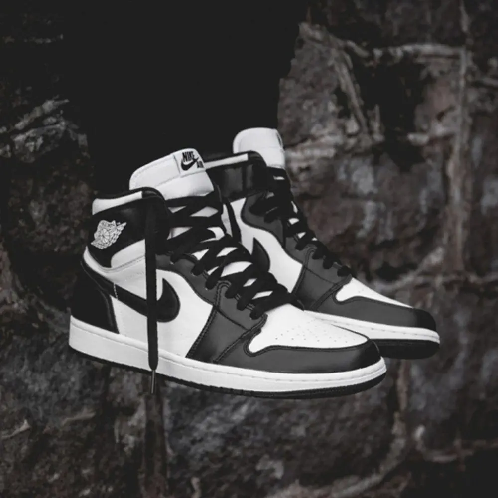 Giày Nike Air Jordan 1 Retro High OG 'Black White' 555088-010 - Ảnh 5