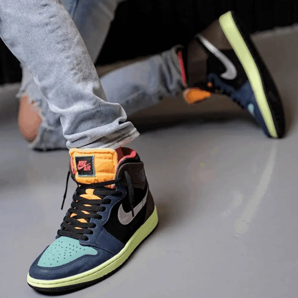 Giày Nike Air Jordan 1 Retro High 'Tokyo Bio Hack' 555088-201 - Ảnh 8