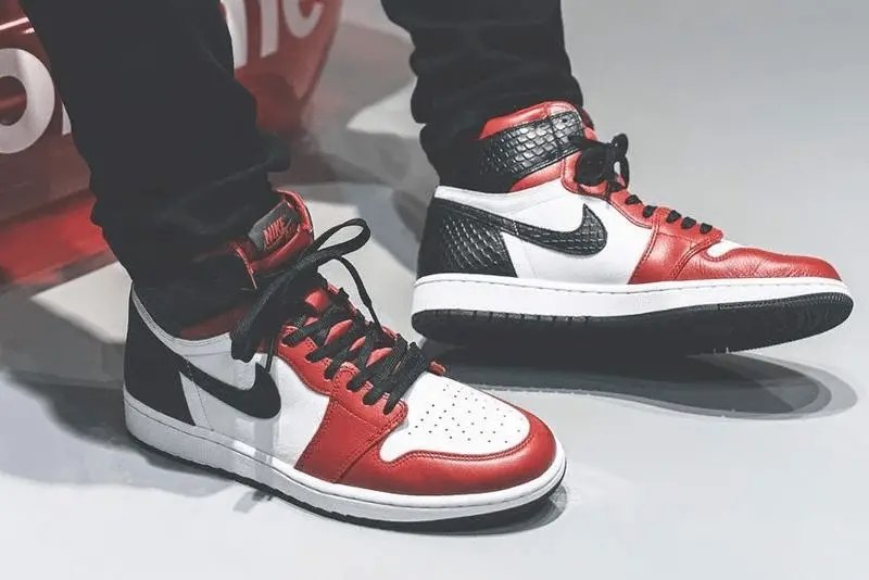 Giày Nike Jordan 1 Retro High Satin Snake Chicago (W) CD0461-601 - Ảnh 4