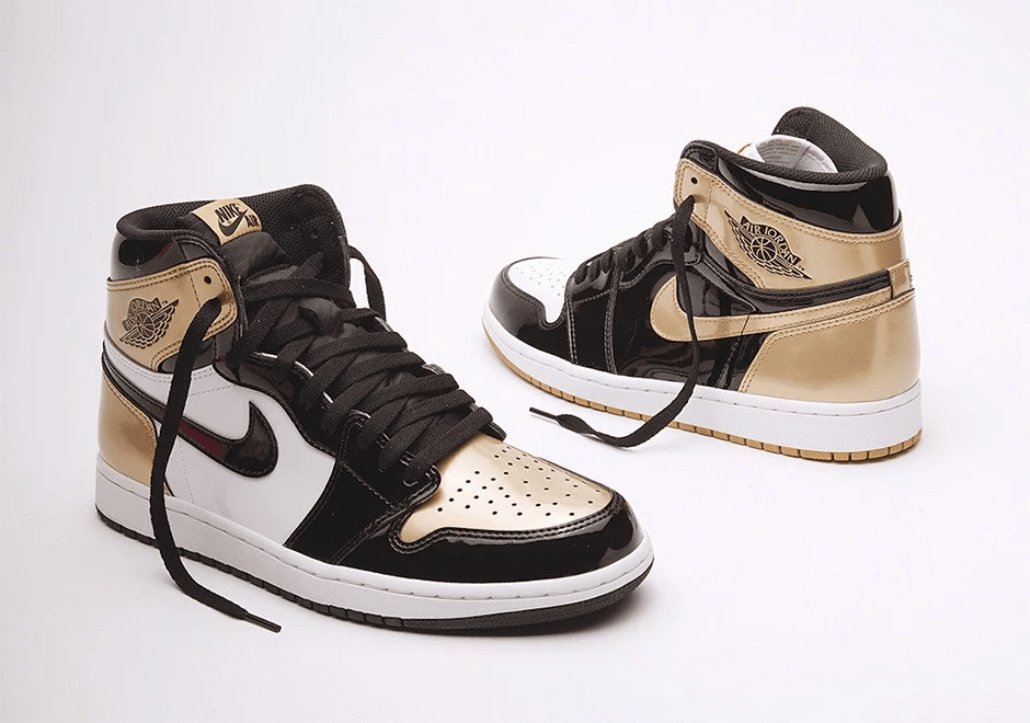 Giày Nike Air Jordan 1 Retro High Gold Top 3 861428-001 - Ảnh 3