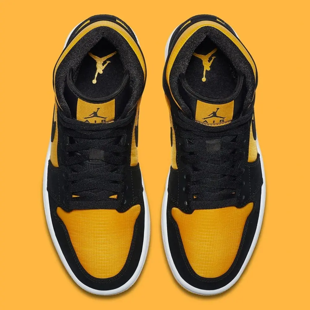 Giày Nike Air Jordan 1 Mid 'Black Gold' CD6759-007 - Ảnh 3