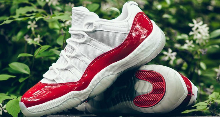 Giày Nike Air Jordan 11 Retro Low 'Cherry' 528896-102 - Ảnh 7