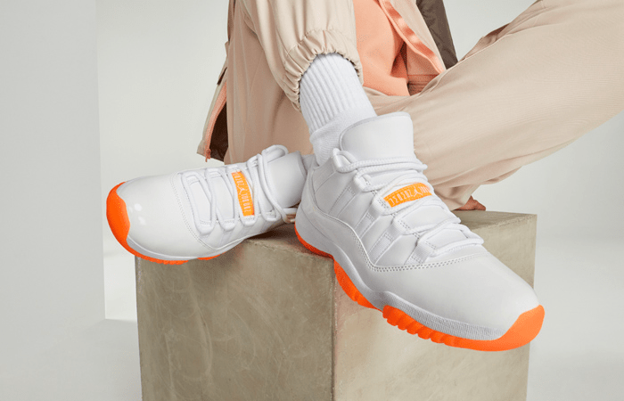 Giày Nike Air Jordan 11 Retro Low 'Light Bone Snakeskin' CD6846-002 - Ảnh 5