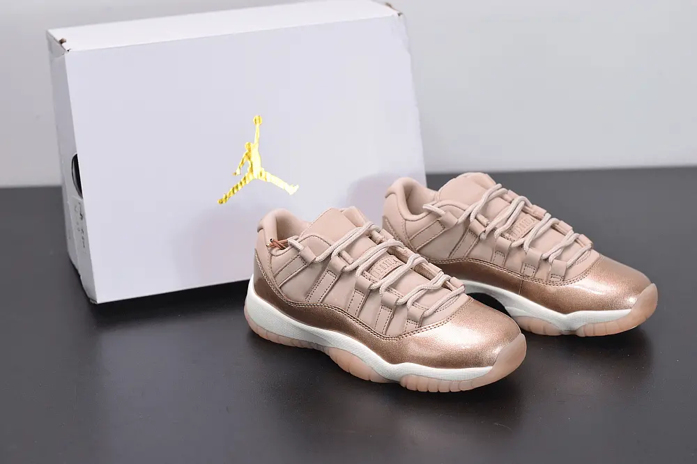 Giày Nike Wmns Air Jordan 11 Low 'Rose Gold' AH7860-105 - Ảnh 5