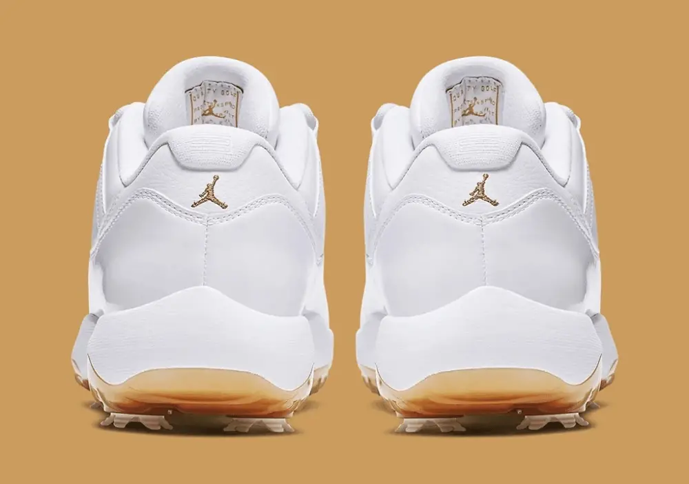 Giày Golf Nike Air Jordan 11 Low Golf 'Metallic Gold' AQ0963-102 - Ảnh 5