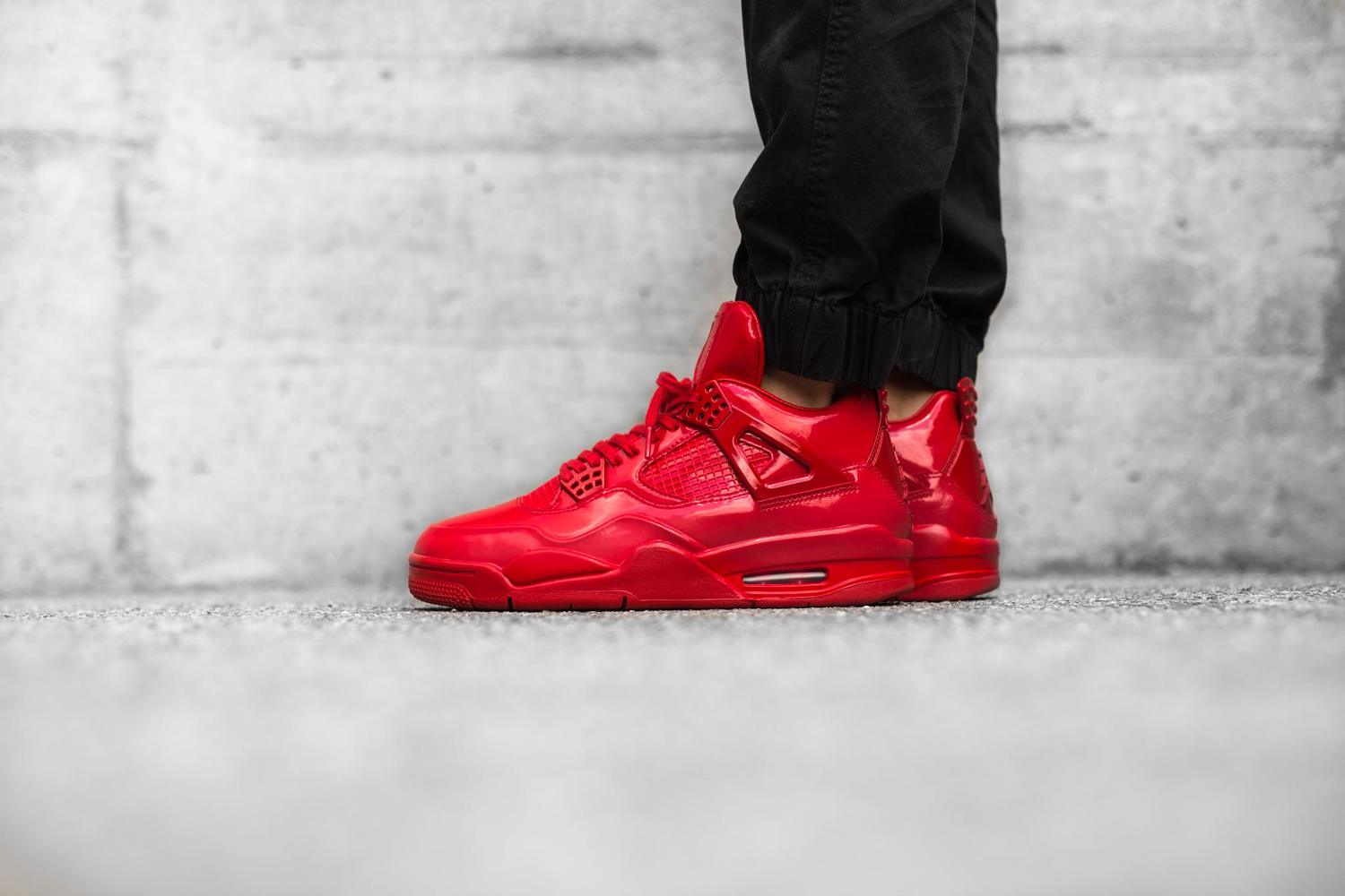 Giày Nike Air Jordan 11LAB4 'Red Patent Leather' 719864-600 - Ảnh 5