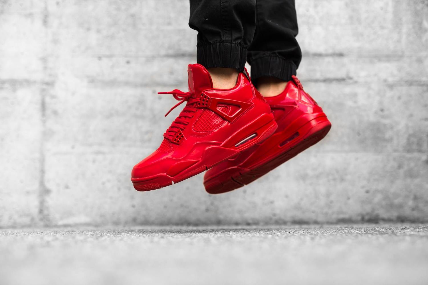 Giày Nike Air Jordan 11LAB4 'Red Patent Leather' 719864-600 - Ảnh 4