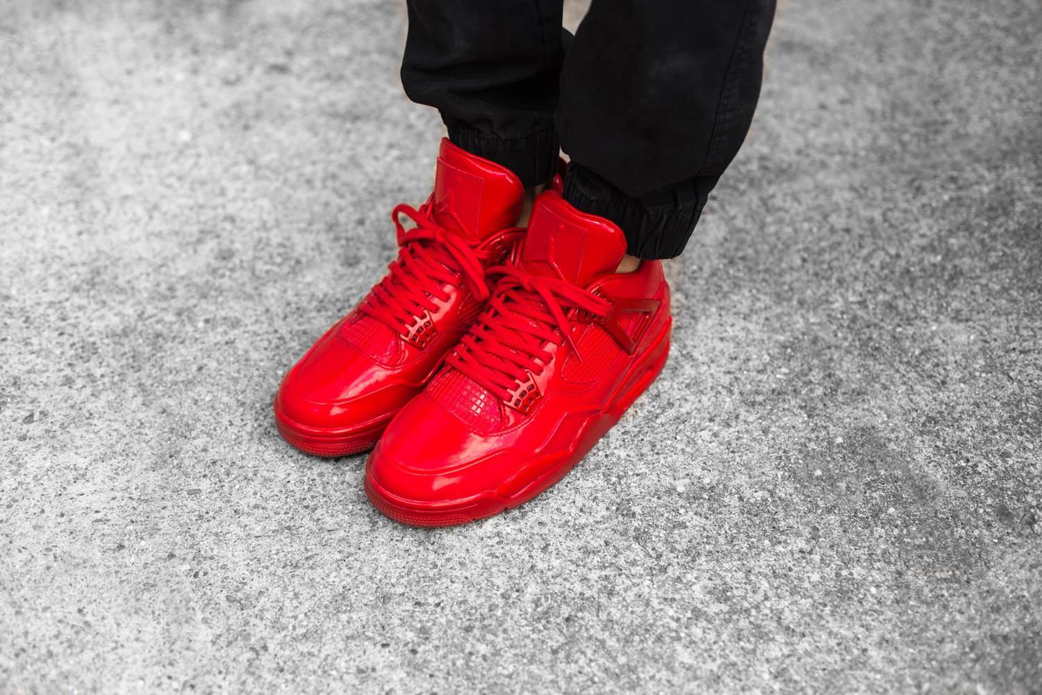 Giày Nike Air Jordan 11LAB4 'Red Patent Leather' 719864-600 - Ảnh 2