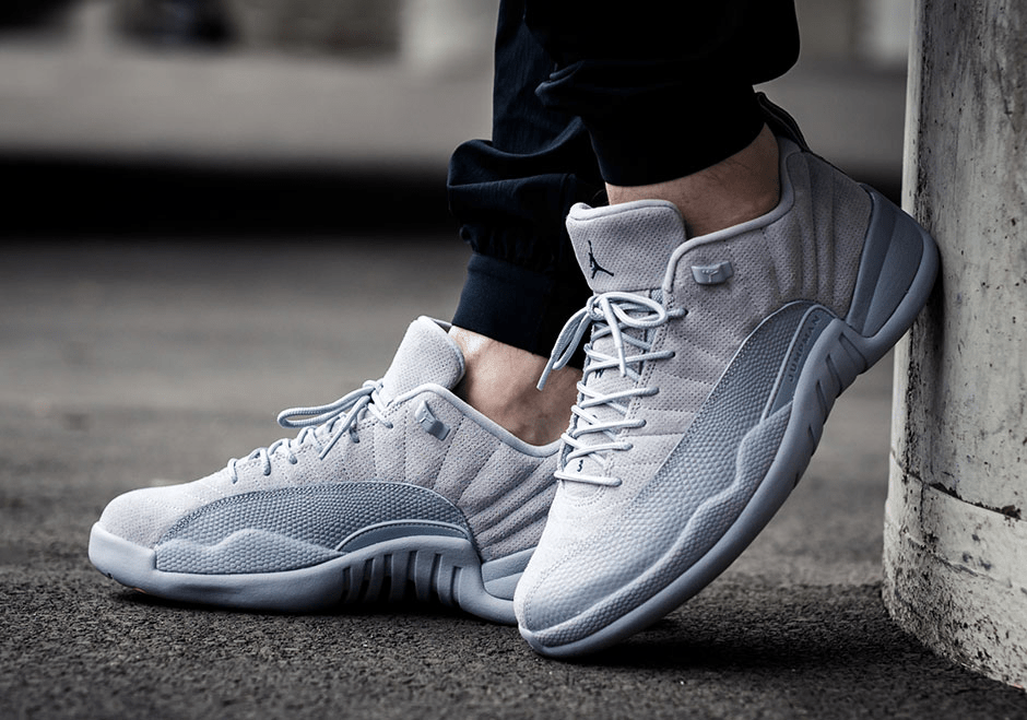 Giày Nike Air Jordan 12 Retro Low GS 'Wolf Grey' 308305-002 - Ảnh 3