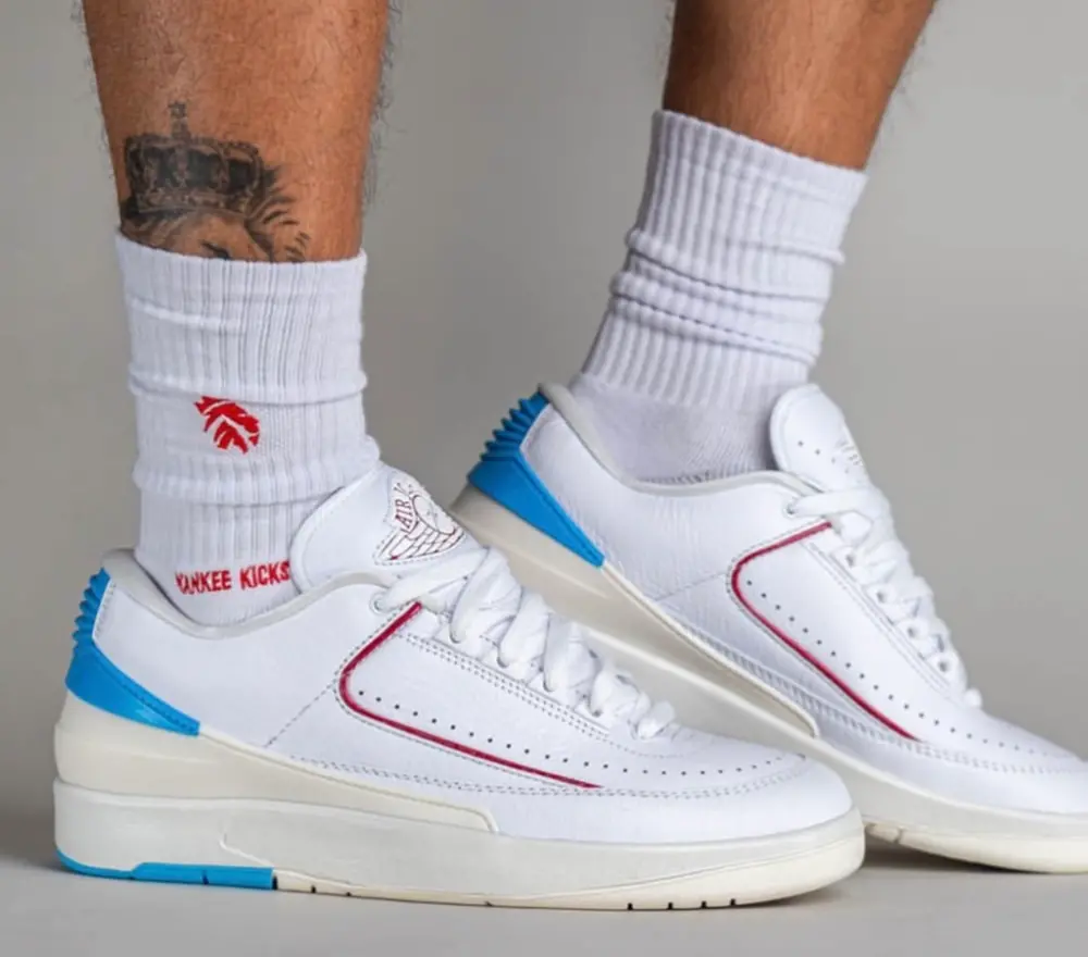 Giày Nike Air Jordan 2 Low GS Retro 'UNC To Chicago' DX4401-164 - Ảnh 5