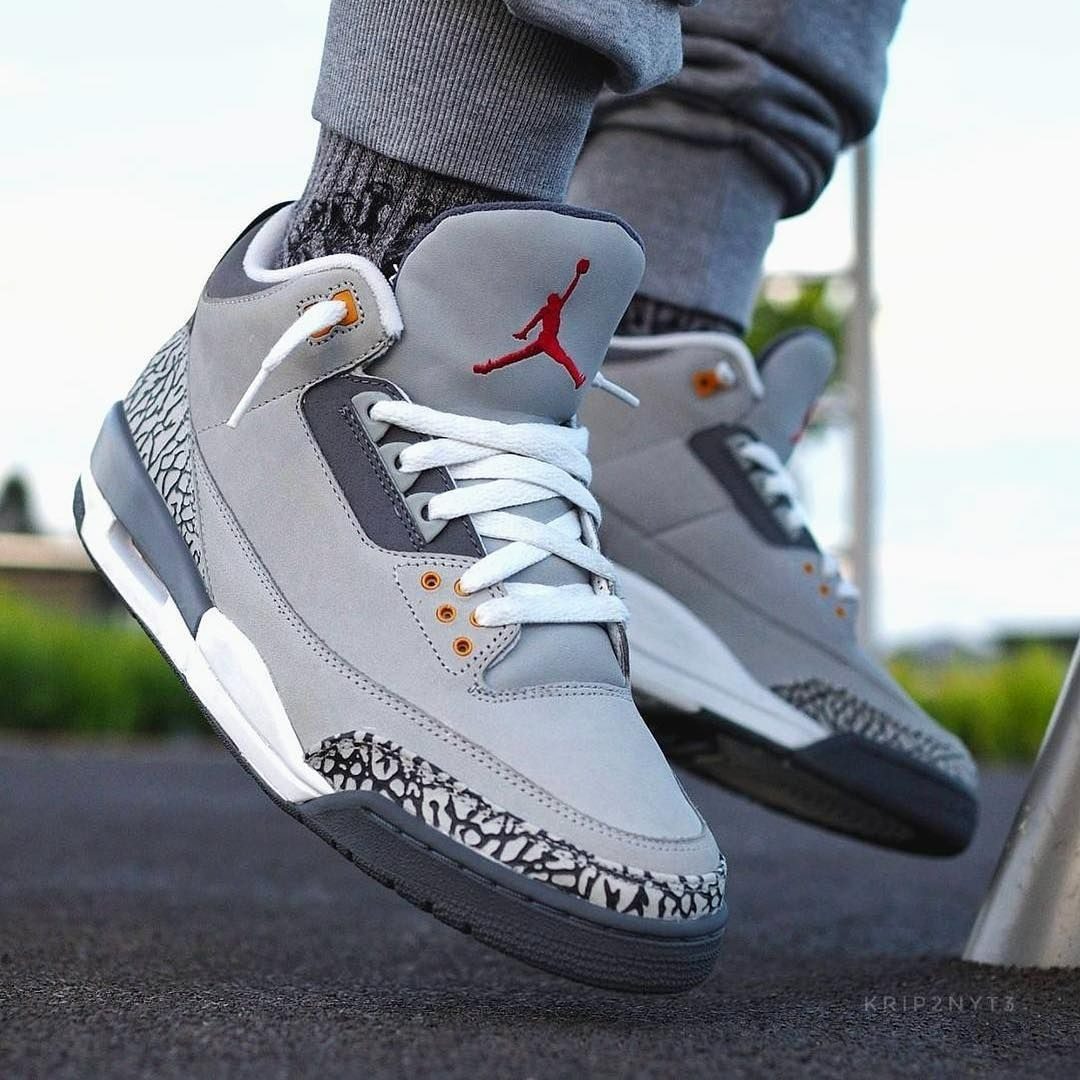 Giày Nike Air Jordan 3 Retro GS 'Cool Grey' 398614-012 - Ảnh 5