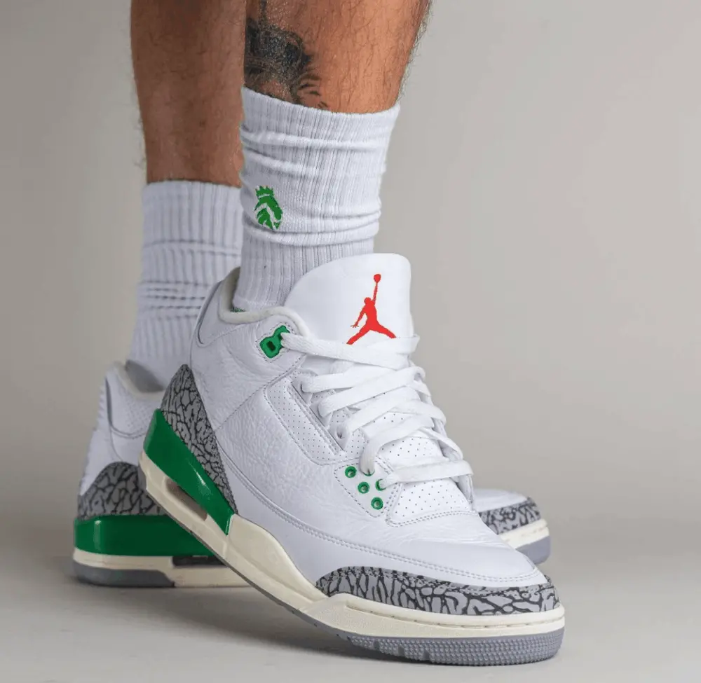Giày Nike Air Jordan 3 WMNS 'Lucky Green' CK9246-136 - Ảnh 4