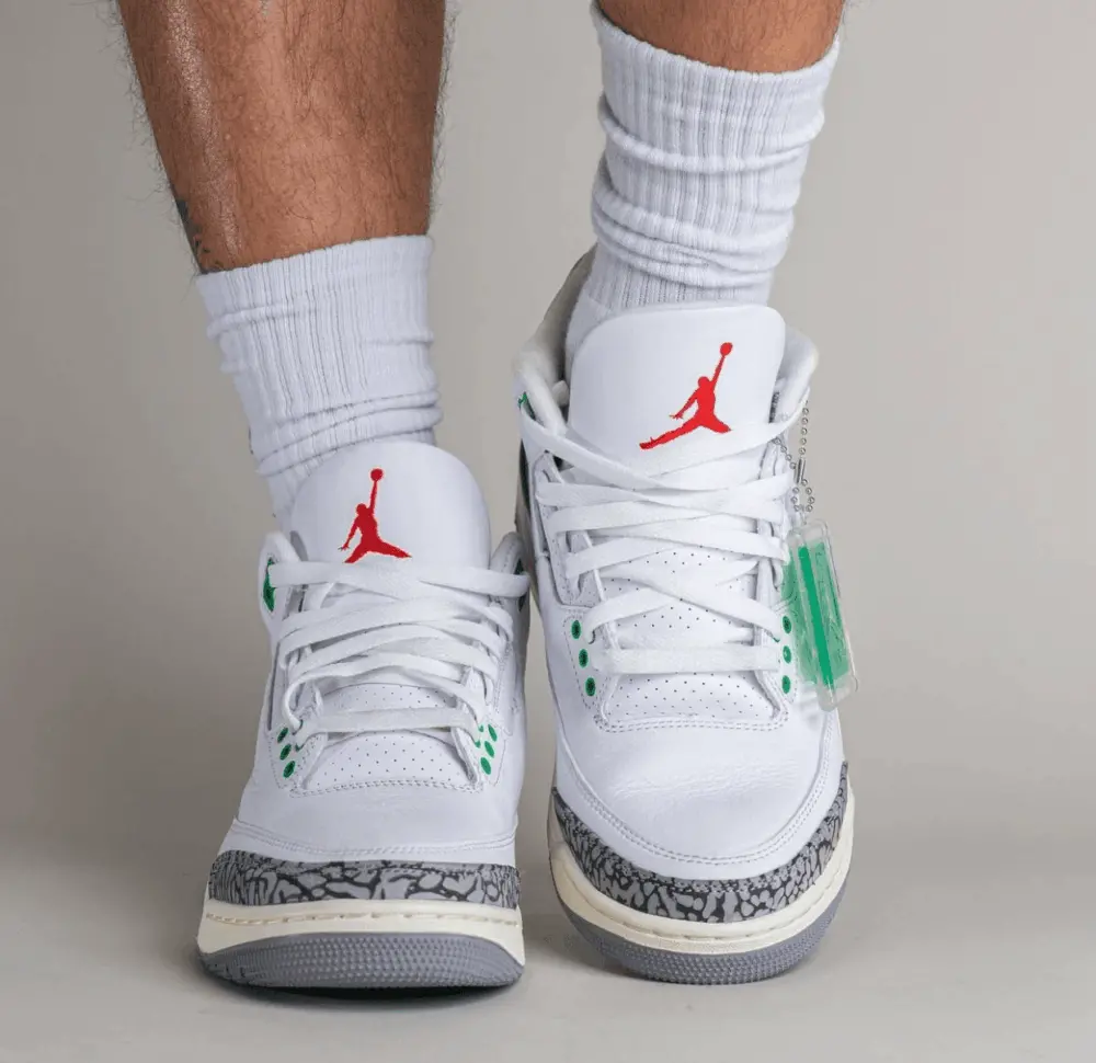 Giày Nike Air Jordan 3 WMNS 'Lucky Green' CK9246-136 - Ảnh 3