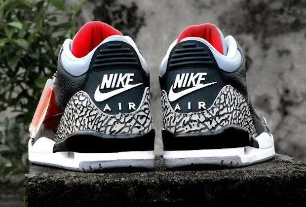 Giày Nike Air Jordan 3 Retro OG BG 'Black Cement' 854261-001 - Ảnh 7