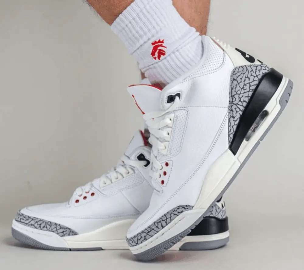 Giày Nike Air Jordan 3 Retro GS 'White Cement' DM0967-100 - Ảnh 5