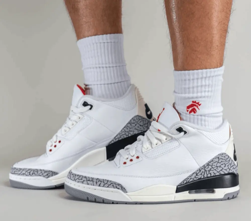 Giày Nike Air Jordan 3 Retro GS 'White Cement' DM0967-100 - Ảnh 4