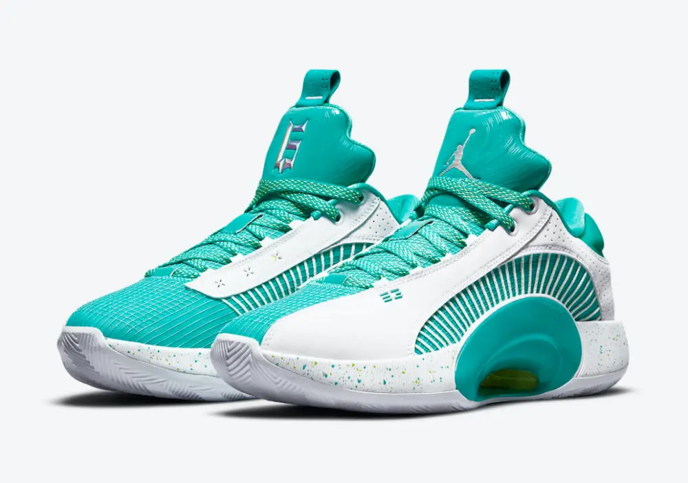 Giày Nike Guo Ailun x Air Jordan 35 Low PF 'Jade' DJ2994-100 - Ảnh 8