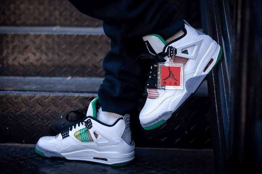 Giày Nike Air Jordan 4 Retro 'Rasta' AQ9129-100 - Ảnh 6