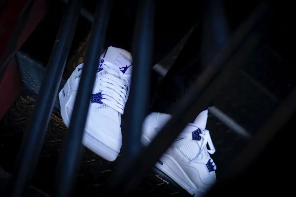 Giày Nike Air Jordan 4 Retro 'Metallic Purple' CT8527-115 - Ảnh 4