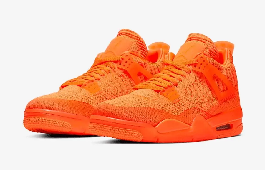 Alternative view of Giày Nike Air Jordan 4 Flyknit 'Total Orange' AQ3559-800