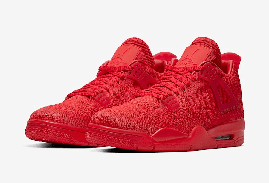 Giày Nike Air Jordan 4 Flyknit 'University Red' AQ3559-600 - Ảnh 3