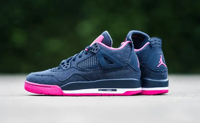 Giày Nike Air Jordan 4 Retro GG 'Denim' 487724-408 - Ảnh 5